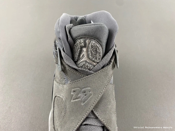 Official Maikesneakers 8 Cool Retro Jordan 305381-014 Grey 0810